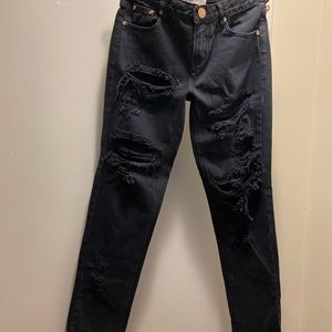 One Teaspoon Black distress jeans New Condition Size 27 $80